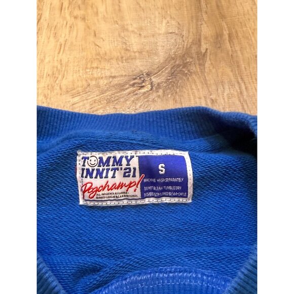 TommyInnit Limited Edition Crewneck Sweatshirt Blue Size S‎ Tommy Innit - Picture 7 of 7